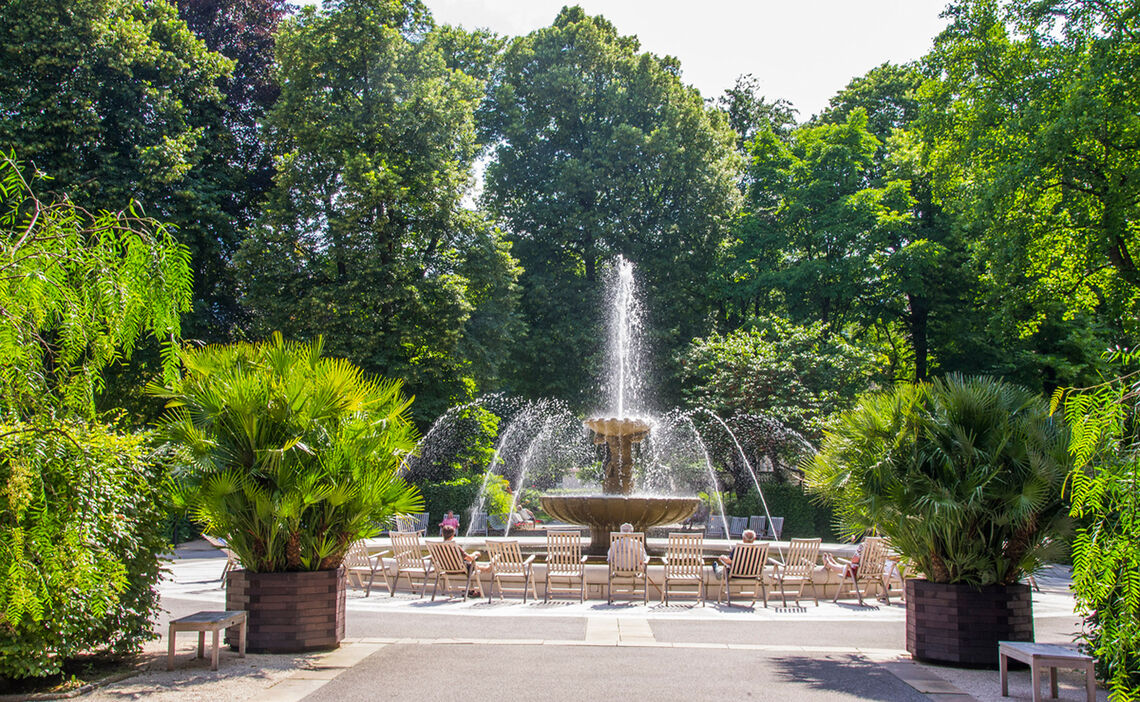 Der Solebrunnen im Kurgarten Bad Reichenhall